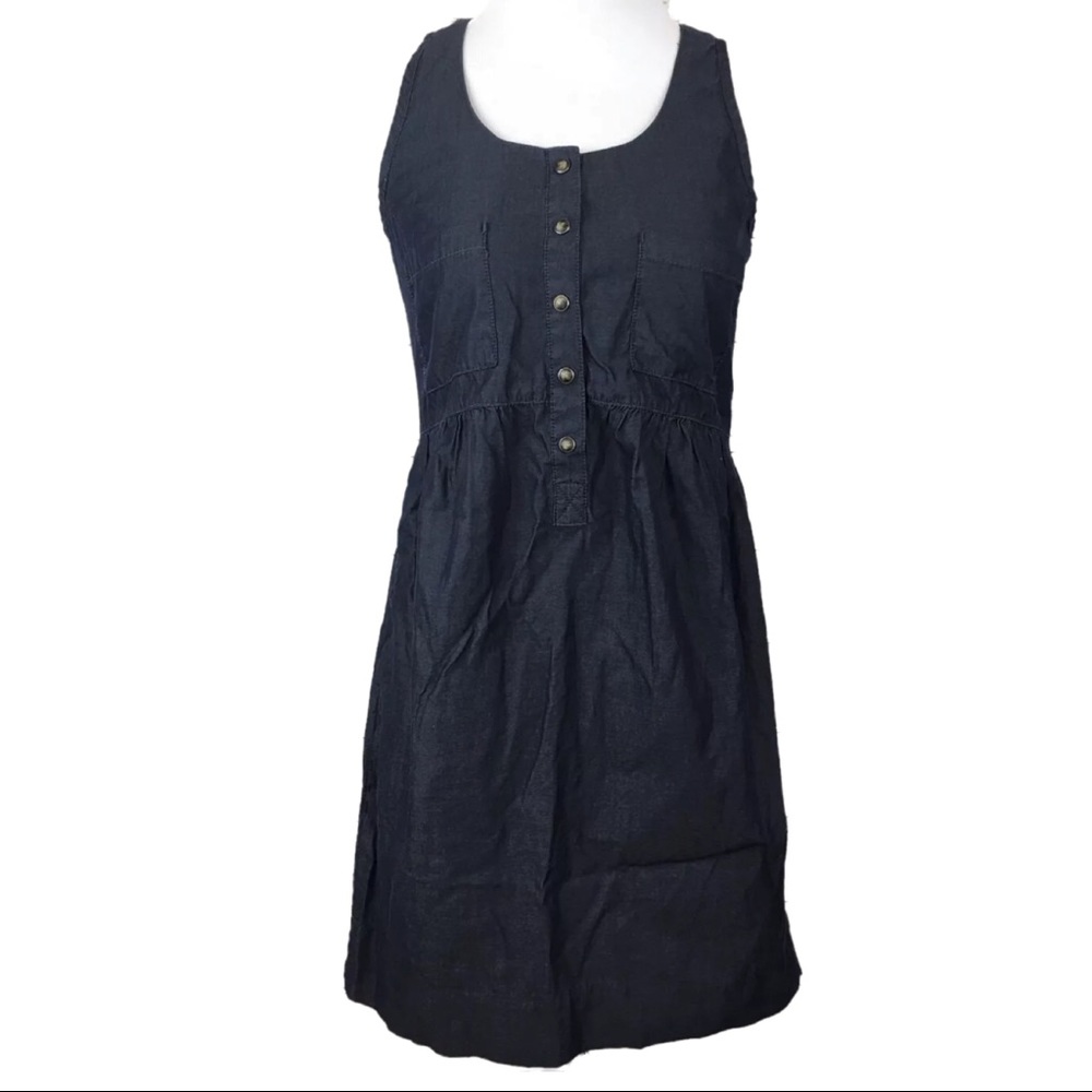 J Crew Size 0 Woman’s Sheath Denim Chambray Dress